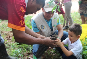 Para este año la corporación también planea poner en marcha un proyecto para la reestructuración ambiental, como alternativa productiva de 23 familias campesinas. Foto: CDA. Plántulas.