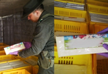 Las autoridades les piden a los colombianos tener precaución a la hora de adquirir el producto y hacerlo en lugares de confianza. Foto: Polfa Arauca. Queso de contrabando