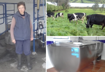 Jeannett lleva más de 30 años ejerciendo la ganadería en la finca heredada de su abuelo y su padre. Foto: Cortesía Ganadera de Pasto, productora de leche en Pasto, producción de leche en Nariño, ganadería en Nariño, crónica de ganadera de Colombia, mujer ganadera, CONtexto ganadero, ganaderos Colombia, noticias ganaderas Colombia
