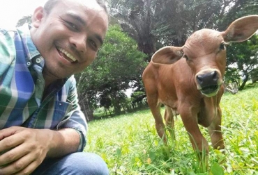 “Cría Criollo Casanareño por Senepol. El propósito es tener una línea genética nueva que mostrarle al departamento del Casanare y al país ganadero”, sostuvo Villamil Torres. Foto: Ganadería La Entretención. “Desde niño llevo la ganadería en la sangre y respiro por ella”: Villamil Torres, hijo del azulejo del Llano, transferencia de conocimiento, coordinador regional de Fedegán-FNG, talante llanero, sanidad, bienestar animal, capacidad de innovación, cría de raza Brahman blanco, trihibrido, cruce de Criollo Casanareño con Miura y Senepol, línea genética, mayor peso, mayor volumen, tamaño grande, introducir producción bufalina, repartidor de leche, añoranzas, sabana inundable, noticias de ganadería colombiana, C