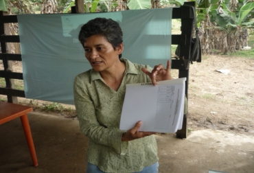 Los primeros cursos que tomó Custodia Roldán fueron sobre ‘Empresarización de pequeños productores ganaderos’. Foto: Sofía Henao / Fedegán Custodia Roldán, ganadera de Casanare