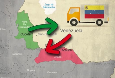 Transportadores venezolanos trasladan de manera ilegal carne en canal, leche en polvo, entre otros. Foto: CONtexto ganadero. Cabotaje Colombia Venezuela