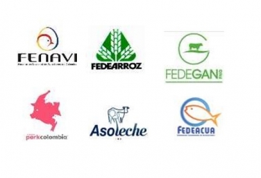 La cuenta por cobrar del IVA en devolución, solo de los productores de bienes exentos antes indicados, suman aproximadamente $1,4 billones, señalan gremios firmantes de la solicitud de acelerar la devolución del IVA. Foto: logos gremios. Colombia, sector agropecuario, Gremios de la producción, devolución del IVA, COVID-19, Fenavi, Porkcolombia, Asoleche, Fedearroz, Fedegán, Fedeacua, Iván Duque Márquez, Estado de Emergencia Económica y Social, IVA, devolución bimestral del IVA, bienes exentos, cierre de restaurantes, hoteles, cesación de pago, flujo de caja, empleos, pago de insumos, producción de alimentos, CONtexto ganadero, noticias ganaderas de Colombia