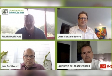 El Viceministro de Asuntos Agropecuarios, Juan Gonzalo Botero, hizo una serie de anuncios sobre apoyos al sector ganadero para contribuir con su competitividad. Foto: Captura de pantalla - Cortesía Viceministro, Minagricultura, Mincomercio, sellos, silvopastoriles, crédito, exportaciones, trazabilidad, tasas de interés, sector cárnico, sector lácteo, carne, leche, ganado en pie, peso mínimo, bienestar animal, logística, alimentación del ganado, subsidio, tasa de interés, frigoríficos, carne en canal, Perú, China, importaciones, ganadería, ganadería Colombia, noticias ganaderas Colombia, contexto ganadero