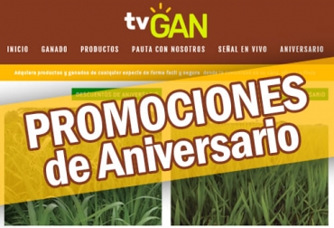 En el marco de la celebración de su décimo aniversario, TVGan ofrece una serie de descuentos a los ganaderos para que aprovechen y adquieran lo necesario para sus fincas. Foto: tvgan.com.co TVGAN, aniversario, promociones, descuentos, cumpleaños, productores, ganaderos, basculas, insumos, equipos, maquinaria, precios, prometalicos, medios de pago, asesoría, Ganadería, ganadería colombia, noticias ganaderas colombia, CONtexto ganadero