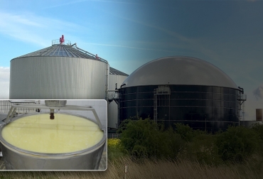 El lactosuero puede tener otro uso como es la producción de biogás para la generación de energía, lo cual resulta de gran utilidad en el campo. Foto: recytrans.com - inti.gob.ar Lactosuero generación de energía