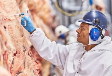 Desde su frigorífico en Bucaramanga, Minerva Foods realizó su primera exportación de carne colombiana al mercado chileno. Foto: elquindiano.com Carne en frigorífico