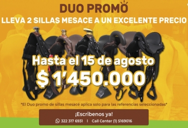 Son sillas de montar para diferentes tipos de escenarios de alta calidad. Foto: Cortesía venta de sillas en TVGan