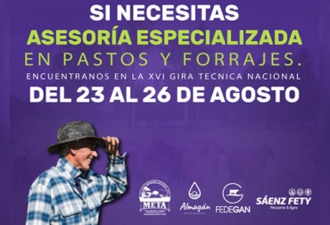 Durante la gira ganadera nacional, Almagán en su vitrina móvil ofrecerá asesoría y descuentos en productos seleccionados. Foto: Cortesía Afiche vitrina móvil Almagán