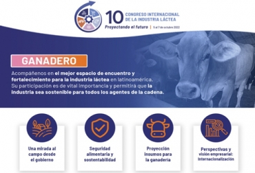 Durante el congreso internacional de la industria láctea se conocerán las tendencias del sector en Colombia y el mundo. Foto: Asoleche Afiche promocional congreso internacional Asoleche