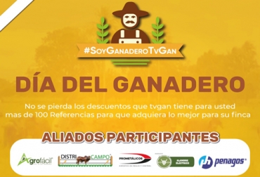 Durante la semana TVGan ofrece una serie de descuentos para celebrar el Día del Ganadero. Foto: Cortesía Afiche promocional semana del ganadero