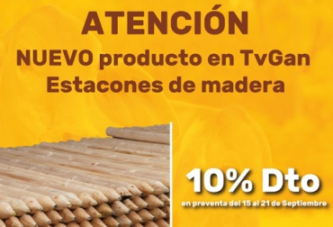 TVGan adelanta una preventa de estacones de madera con 10 % de descuento y 20 años de garantía. Foto: Cortesía Afiche promocional venta de estacones de madera
