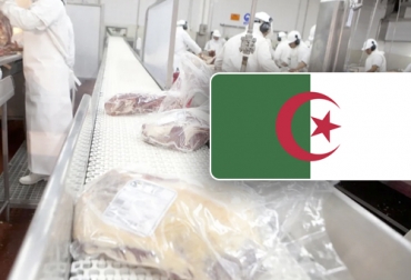 Colombia está próximo a exportar carne a Argelia por la fiesta del Ramadán para lo cual las negociaciones están bastante adelantadas. Foto: ambito.com - countryflags.com Frigorífico y bandera de Argelia