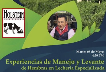 La conferencia virtual será dirigida por el zootecnista y especialista en reproducción Leonardo Montoya, apasionado por la raza lechera Holstein. Foto: Asoholstein lechería especializada en Colombia, Asociación Holstein de Colombia, lechería especializada, manejo y levante de hembras de lechería especializada, lechería especializada en ganadería Colombia, biotecnología de la reproducción bovina, coronavirus, COVID-19, cuarentena, Ganadería, ganadería colombia, noticias ganaderas, noticias ganaderas colombia, CONtexto ganadero