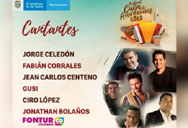 Los cantantes de Ay hombe, Se va la reina, Manantial de amor y La que más quiero, reunidos en concierto virtual. Foto: Cortesía. Concierto Cuna de Acordeones… olvidarlo es imposible, caja, guacharaca y acordeón, concierto virtual, alegría en pandemia, cantantes vallenatos, Jorge Celedón, Fabián Corrales, Jean Carlos Centeno, Gusi, Ciro López, Jonathan Bolaños, día de Santo Tomas de Villanueva, canciones de amor, noticias de ganadería colombiana, CONtexto ganadero.