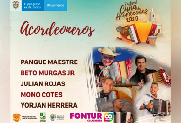 “16 artistas entre compositores, cantantes y acordeoneros alegrarán con sus versos y melodías en medio de la pandemia”, dijo José Félix Lafaurie Rivera. Foto: Cortesía. Ay hombe… esta noche el concierto Cuna de Acordeones, evento virtual, Festival Cuna de Acordeones amantes del vallenato, pandemia, homenaje a Santo Tomás de Villanueva, canciones inéditas, región musical y ganadera, Jorge Celedón, Fabián Corrales, Jean Carlos Centeno, Gusi, Ciro López, Jonathan Bolaños, Pangue Maestre, Beto Murgas Jr., Julián Rojas, Mono Cotes, Yorjan Herrera, Beto Murgas, Rafael Manjarrez, Rosendo Romero, Deimer Marín y José López, Cachete, noticias de ganadería colombiana, CONtexto ganad