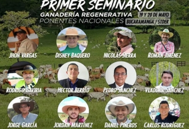 La Asociación Colombiana de Ganadería Regenerativa (Acoganar) está organizado el seminario que se realizará los días viernes 19 y 20 de mayo en Bucaramanga. Foto: instagram.com/acoganar/ primer seminario de ganaderia regenerativa de acoganar 2022