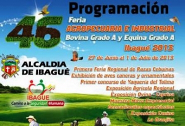 El evento se llevará a cabo del 27 de junio al 1ro de julio. Foto: Alcaldía Ibagué. Feria ganadera en Ibagué