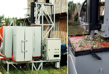 Los primeros resultados de la validación técnica mostraron que la máquina podría lograr una producción de 60 bolsas de silo por hora. Foto: Universidad Tecnológica de Pereira Máquina de ensilaje, Universidad Tecnológica de Pereira, Secretaría de Desarrollo Agropecuario de Risaralda, Comité de Ganaderos del Centro, compactadora de alimento, sellado y empaque al vacío, ensilaje, proyecto Innpulsa, CONtexto ganadero, Ganaderos Colombia