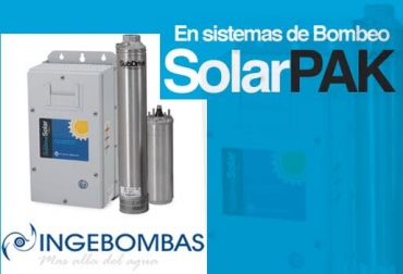 Gracias al trabajo entre Ganexpo e Ingebombas, los ganaderos pueden acceder a equipos de esta naturaleza con hasta un 50 % de descuento. Foto: Cortesía. bomba solar ganadería