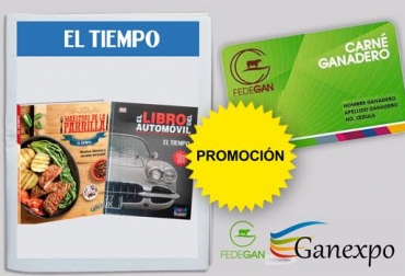 La oferta con el diario El Tiempo estará disponible hasta el próximo 31 de octubre. Foto: Ganexpo / CONtexto ganadero. ganexpo, fedegán, carné ganadero, carné ganadero fedegán, el tiempo, alianza ganexpo el tiempo, suscripción periódico el tiempo, suscripción el tiempo, ganadería, ganadería colombia