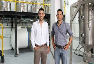 Socios fundadores de Bialtec, Darío Rueda Ordóñez y Mauricio Agudelo Rendón. Foto: Cortesía. probióticos ganado, probióticos ganado bebida, probióticos ganado colombia, probióticos ganado bionovo, CONtexto ganadero