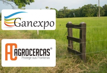 Utilizando cercas, los ganaderos tienen el predio mejor divido y la rentabilidad puede aumentar. Foto: ganamas.co / servicios.corferias.com. cercas, cercas eléctricas, cercas eléctricas en colombia, divisón de praderas, división de potreros, agrocercas, cercas con energía solar, paneles solares, Ganexpo, ganadería colombia, CONtexto ganadero