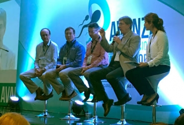 Pietro Baruselli, Todd Bilby, Roberto Sartori, Milo Wiltbank y María Alexandra Torres, fueron algunos de los ponentes participantes en Avanza 2017. Foto: CONtexto ganadero. msd salud animal colombia, avanza 2017, Simposio Internacional de avances sobre reproducción Bovina, ganadería, reproducción bovina, reproducción bovina en colombia, Crestar IVG Intravaginal, maría alexandra torres, ganadería colombia, contexto ganadero