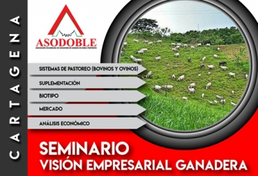 En esta ocasión, el seminario está dirigido a los ganaderos de la Costa Caribe y se realizará cerca de la ciudad de Cartagena. Foto: Asodoble Seminario Asodoble visión empresarial ganadera octubre 2017, Empresa ganadera Asodoble, Seminarios Asodoble, Asociación Colombiana de Criadores de Ganado Doble Propósito, Asodoble, Gestión empresarial ganaderías, gestión de empresas ganaderas, aspectos para gestión empresas ganaderas, empresa ganadera, CONtexto ganadero, ganaderos colombia, noticias ganaderas colombia