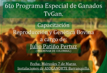 Este el sexto programa especial de TVGAN y el tercero con el gremio líder de la región Caribe, Asoganorte. Foto: TVGAN Programa especial TVGAN Asoganorte 2018, TVGAN marzo 2018, programa especial TVGAN 2018, TVGAN Alianza Asoganorte 2018, eventos TVGAN 2018, TVGAN remates, TVGAN Asoganorte, Vender ganado Colombia, comprar ganado Colombia, tvgan fedegán, CONtexto ganadero, ganaderos colombia, noticias ganaderas colombia