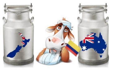 "Tal vez el “garrotazo” definitivo a los lecheros colombianos sea que Nueva Zelanda y Australia se unan a la Alianza del Pacífico". Foto: laflechadeaster.wordpress.com Colombia, importaciones de leche, Australia, Nueva Zelanda, Alianza Pacífico, CONtexto ganadero, ganadería Colombia, Noticias ganaderas Colombia