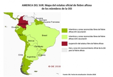 El ministro Valencia solicitará, en la misma reunión, ayuda a la comunidad internacional para que apoyen la vacunación de la fiebre aftosa en Venezuela Colombia, fiebre aftosa, Ciclo 1 de vacunación contra la fiebre aftosa 2019, resultados de la vacunación primera semana del ciclo I, Ministerio de Agricultura y Desarrollo Rural, ICA, Fedegán, Organización Mundial de Sanidad Animal (OIE), Monique Eloit, Venezuela, CONtexto ganadero, noticias ganaderas colombianas