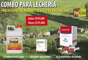 TVGAN tiene otra promoción para los productores lecheros, que usted puede adquirir comunicándose con la vitrina ganadera de Colombia. Foto: TVGAN Promo Combo lechería, secado de ubre, vermizol, Promo mayo TVGAN 2019, promo tvgan productos ganado promoción, productos finca promoción, tvgan promociones, equipos ganaderos promociones, Promociones TVGAN mayo 2019, productos ganado promoción, productos finca promoción, promoción TVGAN mayo 2019, productos finca promoción mayo 2019, CONtexto ganadero, ganaderos colombia, noticias ganaderas colombia