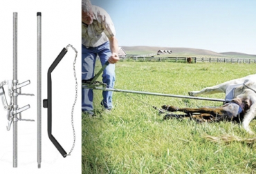 Esta herramienta ayuda a extraer el ternero sin importar si el animal viene en la posición correcta o no. Foto: Agrofacil.co hala ternero, herramienta para atender el parto de la vaca, extración el ternero, parto de la vaca, parto distócico,