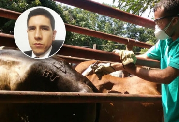 Juan Fernando Ortiz, jefe de la oficina jurídica del ICA, recalcó la importancia de vacunar para evitar las nuevas multas. Foto: Fedegán-ICA. Ganadería, ganadería colombia, noticias ganaderas, noticias ganaderas colombia, CONtexto ganadero, sanciones, sanciones a ganaderos, sanciones ica, sanciones por no vacunar contra aftosa, multas aftosa, multas por no vacunar contra aftosa, Fiebre aftosa, ICA, ica Colombia,