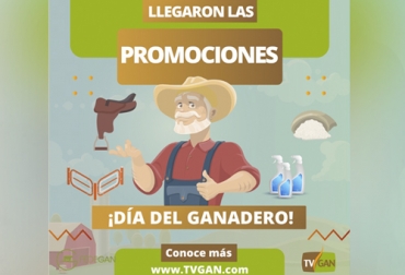 Desde el 21 hasta el 30 de septiembre, TVGAN ofrece los mejores descuentos para conmemorar a los ganaderos en día. Foto: Cortesía ganadería, ganadería colombia, noticias ganaderas, noticias ganaderas colombia, contexto ganadero, tvgan, tvgan colombia, promociones tvgan colombia, descuentos tvgan colombia, concurso tvgan colombia, descuentos día del ganadero tvgan colombia, promociones día del ganadero tvgan colombia, día del ganadero