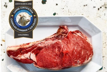 La carne con sello Charolais la viene comercializando inicialmente San Agustín Meat House. Foto: Cortesía. Ganadería, ganadería colombia, noticias ganaderas, noticias ganaderas colombia, CONtexto ganadero, asocharolaise, sello raza charoláis, sergio lascarro asocharolaise, Charolais Colombia, carne charoláis en colombia, sello carne charoláis