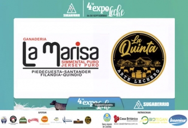 A partir de la ganadería La Marisa, el empresario Roberto Cadena y su esposa montaron La Quinta Arte Lechero para así transformar el producto del primer negocio y mejorar la rentabilidad. Foto: Captura de pantalla del video youtube.com/watch?v=75s_QFiyugA&t=12398s del canal de youtube Sugaberrio La Quinta Arte Lechero, Ganadería La Marisa, negocio, Producción, transformación, leche, lácteos, queso, vaca, Expoleche, Sugaberrio, consumidor, Simmental, jersey, Gyr, cruces, F1, Ganadería, ganadería colombia, noticias ganaderas colombia, CONtexto ganadero