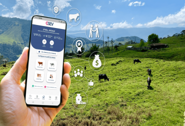 Actualmente hay más de 12 000 ganaderos registrados en la 'app'. Foto: Cortesía. SEV Mercado Ganadero