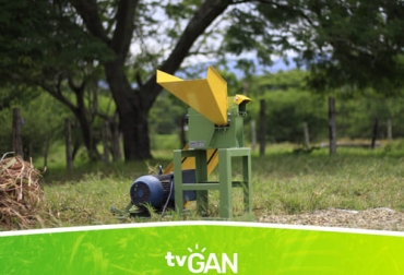 El picapastos es una máquina que ayuda a los ganaderos en sus labores de alimentación del ganado. Foto: Cortesía Promoción de picapastos de TVGan
