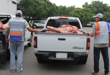 El contrabando de alimentos es el pan de cada día en la frontera colombo venezolana. Foto: Secretaría de Hacienda de Norte de Santander. Contrabando