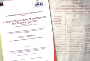 El proceso de Corpoica tardó casi 3 años y la certificación le fue entregada por la ONAC. Foto: CONtexto ganadero. certificación corpoica laboratorio leche