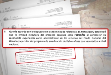 El documento resalta que Fedegán cuenta con presencia institucional en las regiones ganaderas. Foto: CONtexto Ganadero. Contrato Fedegán y Ministerio de Agricultura.