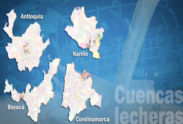 Con una producción de más de 7 millones de litros diarios, las 4 zonas son consideradas las de mayor producción en materia de lechería especializada. Foto: CONtexto Ganadero. Cuencas lecheras de Colombia