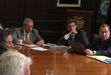 En el Ministerio de Agricultura fueron recibidos los miembros de la Cámara Gremial de la Leche, quienes manifestaron las problemáticas del sector. Foto: CONtexto Ganadero. Francisco Estupiñán