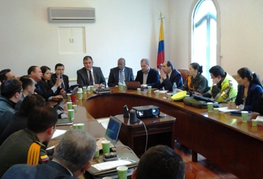 La reunión se llevó a cabo en las instalaciones de la Federación Colombiana de Ganaderos, Fedegán. Foto: CONtexto Ganadero. Contrabando de reses
