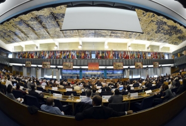 Imagen general de una asamblea de la FAO. Foto: © AFP Andreas Solaro hambre en el mundo