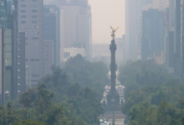 Contaminación en Ciudad de México el 2 de julio de 2016. Foto: AFP. contaminación del aire