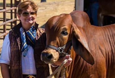 Josefina Lecuna lleva varios años dirigiendo la ganadería Santa Elena, en Texas (EE.UU.) Foto: Cortesía Ganadería Santa Elena, Santa Elena Ranch, Brahman Rojo, Criadores de Brahman Rojo, resultados productivos y reproductivos de las ganaderías Brahman Rojo, genética Brahman rojo, toros Brahman rojo, hacienda Santa Elena, Contexto ganadero Brahman rojo, características Brahman rojo, CONtexto ganadero, ganaderos colombia, noticias ganaderas colombia
