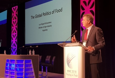 El ministro de Agroindustria de Argentina, Luis Miguel Etchevehere, dio a conocer el panorama cárnico de su país a nivel mundial. Foto: Carnetec. ganadería, ganadería colombia, noticias ganaderas colombia, contexto ganadero, carne, carne argentina, mercado argentino de la carne, mercado mundial de la carne, argentina, ganadería argentina